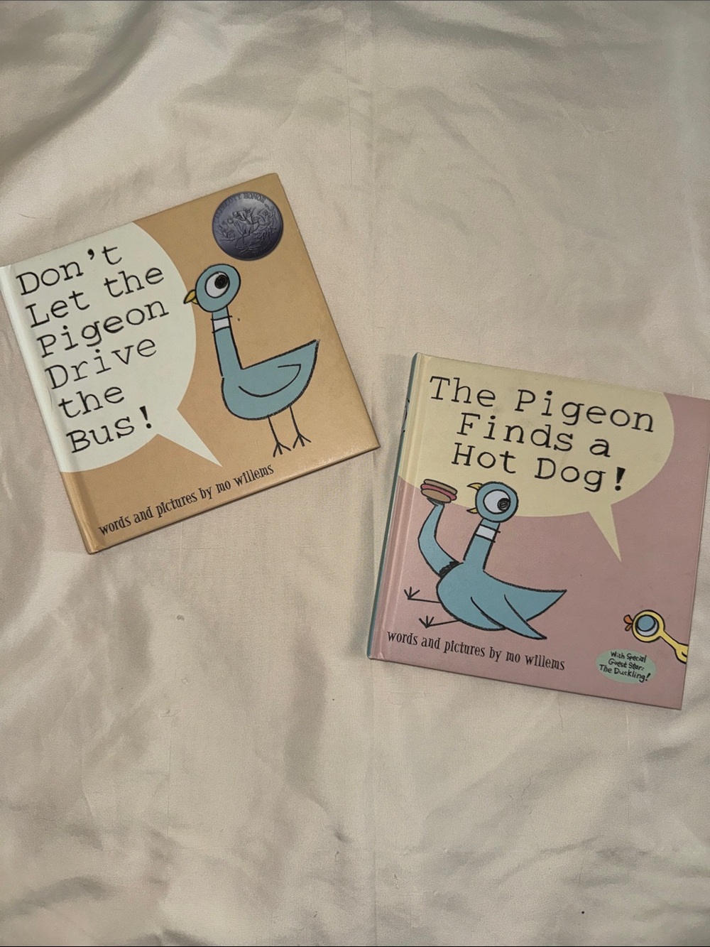 Mo Willems Pigeon Board Book Bundle - Blue Pigeon Covers